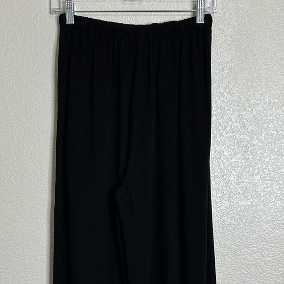 Lillusory Linen Blend Black Wide Leg Pull On Pants, Sz Small - Picture 8 of 13